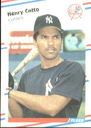 1988 Fleer Baseball Cards      205     Henry Cotto